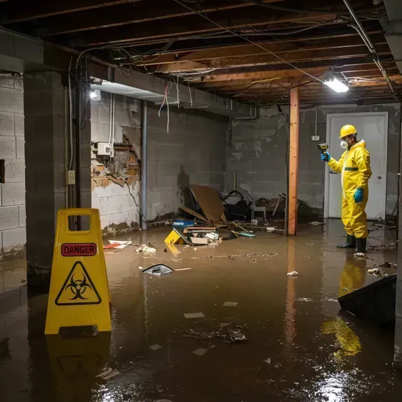 Flooded Basement Electrical Hazard in Pflugerville, TX Property